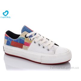 Кеди дитячі легкі Весна/осінь 6037А (6 пар р.35-40) "Comfort-baby" недорого оптом від прямого постачальника