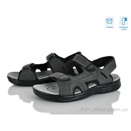 Сандалії чоловічі літні Літо F17-2 (8 пар р.41-46) "Hongquan" недорого оптом від прямого постачальника