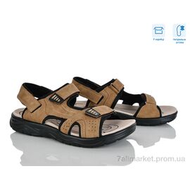 Сандалії чоловічі літні Літо F17-3 (8 пар р.41-46) "Hongquan" недорого оптом від прямого постачальника