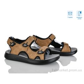 Сандалії чоловічі літні Літо F33-4 (8 пар р.41-46) "Hongquan" недорого оптом від прямого постачальника