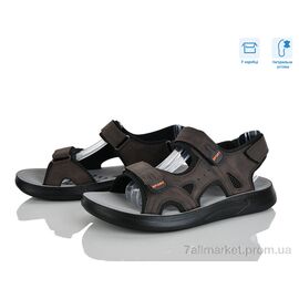 Сандалії чоловічі літні Літо F32-2 (8 пар р.41-46) "Hongquan" недорого оптом від прямого постачальника