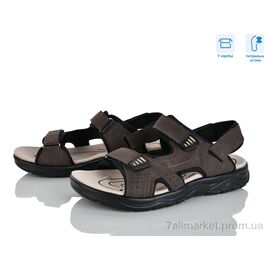 Сандалії чоловічі літні Літо F17-5 (8 пар р.41-46) "Hongquan" недорого оптом від прямого постачальника