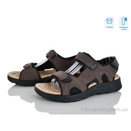 Сандалії чоловічі літні Літо F30-3 (8 пар р.41-46) "Hongquan" недорого оптом від прямого постачальника