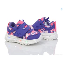 Фотография Кроссовки детские модные Весна/осень 11481W LED (8 пар р.21-26) "Ok Shoes" недорого оптом от прямого поставщика