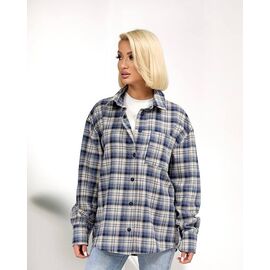 Фотография Рубашка женская 1050 blue р.42-48 "Lelis" недорого оптом от прямого поставщика