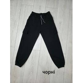 Фотография Штаны детские спортивные на мальчика M1002 black р.11-14 "MMZ" недорого оптом от прямого поставщика