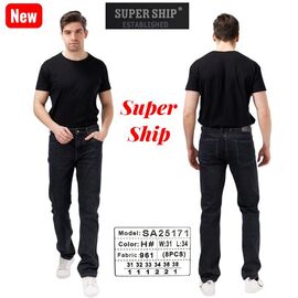 Джинси чоловічі 25171H black р.31-38 "Vitions" недорого оптом від прямого постачальника