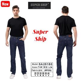 Джинси чоловічі 25180-74 navy р.32-40 "Vitions" недорого оптом від прямого постачальника