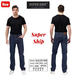 Джинси чоловічі 25188-74 navy р.32-38 "Vitions" недорого оптом від прямого постачальника