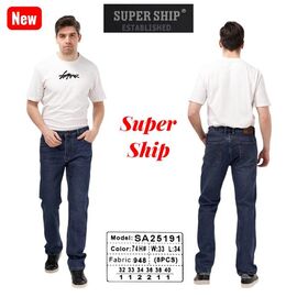 Джинси чоловічі 25191-74 navy р.32-40 "Vitions" недорого оптом від прямого постачальника