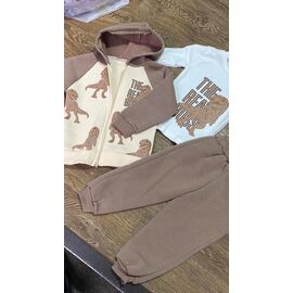 Фотография Костюм детский спортивный на мальчика PR675 brown р.2-5 "Proschenko" недорого оптом от прямого поставщика