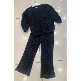 Фотография Костюм детский спортивный на девочку PR739 black р.3-10 "Proschenko" недорого оптом от прямого поставщика