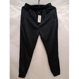 Штани спортивні чоловічі 0107 black р.XL-5XL "ZERO" недорого оптом від прямого постачальника