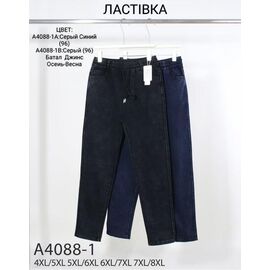 Фотография Джинсы женские 4088-1 mix р.4XL-8XL "ZERO" недорого оптом от прямого поставщика