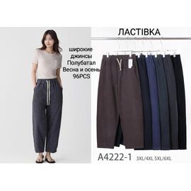 Фотография Штаны женские 4222-1 mix р.3XL-6XL "ZERO" недорого оптом от прямого поставщика