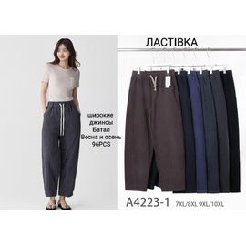 Фотография Штаны женские 4223-1 mix р.7XL-10XL "ZERO" недорого оптом от прямого поставщика