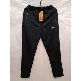 Штани спортивні чоловічі 608 black р.XL-5XL "ZERO" недорого оптом від прямого постачальника