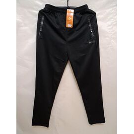 Штани спортивні чоловічі 610 black р.XL-5XL "ZERO" недорого оптом від прямого постачальника