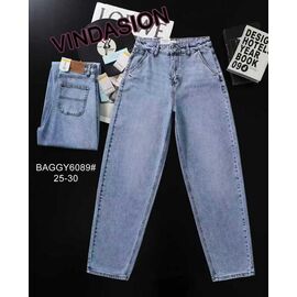 Фотография Джинсы женские 6089 l.blue р.25-30 "Vindassion" недорого оптом от прямого поставщика