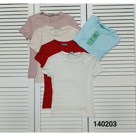 Фотография Футболка женская 140203 d.beige р.S-XL "LOOK" недорого оптом от прямого поставщика