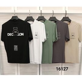 Фотография Футболка мужская 16127 d.grey р.48-54 "LOOK" недорого оптом от прямого поставщика