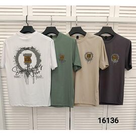Фотография Футболка мужская 16136 d.grey р.48-54 "LOOK" недорого оптом от прямого поставщика