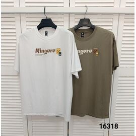 Фотография Футболка мужская 16318 white р.50-56 "LOOK" недорого оптом от прямого поставщика