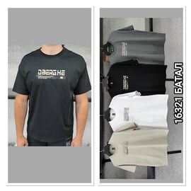 Фотография Футболка мужская 16321 grey р.50-56 "LOOK" недорого оптом от прямого поставщика