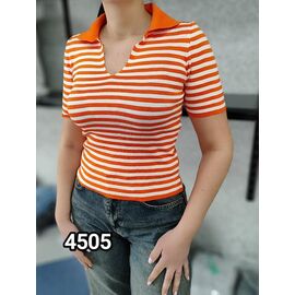 Фотография Футболка женская 4505 orange р.42-46 "LOOK" недорого оптом от прямого поставщика