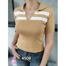 Фотография Футболка женская 4508 beige р.42-46 "LOOK" недорого оптом от прямого поставщика