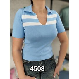 Фотография Футболка женская 4508 l.blue р.42-46 "LOOK" недорого оптом от прямого поставщика