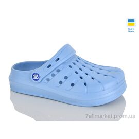 Фотография Кроксы женские летние Лето 151 синій (8 пар р.36-41) "Зручне взуття" недорого оптом от прямого поставщика