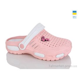 Фотография Кроксы женские летние Лето 48 рожевий (8 пар р.36-41) "Зручне взуття" недорого оптом от прямого поставщика