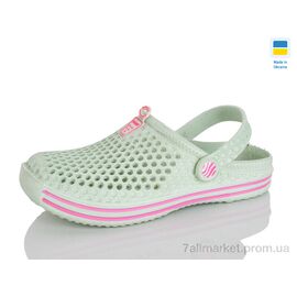 Фотография Кроксы женские летние Лето 106 м'ята (8 пар р.36-41) "Зручне взуття" недорого оптом от прямого поставщика