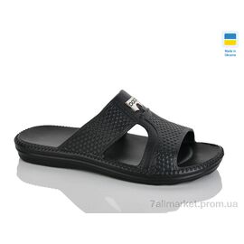 Шльопанці чоловічі пляжні Літо 137 чорний (8 пар р.41-45) "Зручне взуття" недорого оптом від прямого постачальника