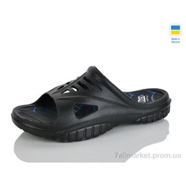 Шльопанці чоловічі пляжні Літо 126 чорний (8 пар р.41-45) "Зручне взуття" недорого оптом від прямого постачальника