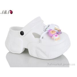 Крокси жіночі літні Літо QQ8ABA1-2 (6 пар р.36-41) "Aba" недорого оптом від прямого постачальника