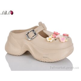 Крокси жіночі літні Літо QQ8ABA9-4 (6 пар р.36-41) "Aba" недорого оптом від прямого постачальника