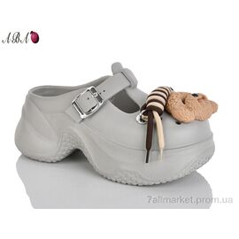 Крокси жіночі літні Літо QQ8ABA3-5 (6 пар р.36-41) "Aba" недорого оптом від прямого постачальника