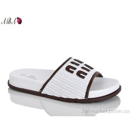 Фотография Шлепки женские облегченные Лето QQ1ABA09-2 (8 пар р.36-41) "Aba" недорого оптом от прямого поставщика