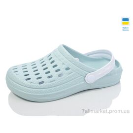 Фотография Кроксы женские летние Лето DS62 св.бірюза (8 пар р.36-41) "Inblue" недорого оптом от прямого поставщика