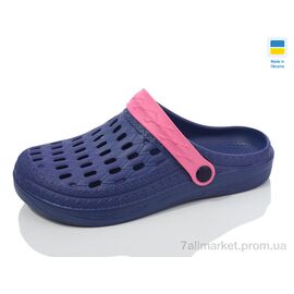 Фотография Кроксы женские летние Лето DS62 синій-рожевий (8 пар р.36-41) "Inblue" недорого оптом от прямого поставщика