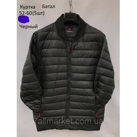 Куртка-бомбер чоловіча демісезонна стьобана батал р 52-60 (3цв) "NEW NOCE" недорого від прямого постачальника