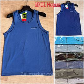 Фотография Майка мужская молодёжная р-ры M-XL (микс цв) "NICOLAS" недорого оптом от прямого поставщика