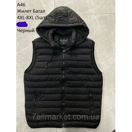 Фотография Жилетка демисезонная мужская с капюшоном батал р-ры 4XL-8XL (3цв) "NEW NOCE" недорого от прямого поставщика