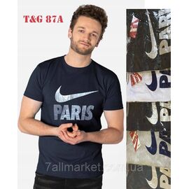 Фотография Футболка мужская молодёжная  р-ры XL-3XL (микс цв) "NICOLAS" недорого оптом от прямого поставщика