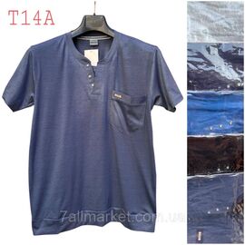 Фотография Футболка мужская молодёжная  р-ры XL-3XL (микс цв) "NICOLAS" недорого оптом от прямого поставщика