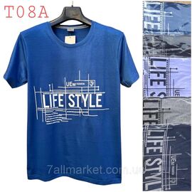 Фотография Футболка мужская молодёжная  р-ры XL-3XL (микс цв) "NICOLAS" недорого оптом от прямого поставщика