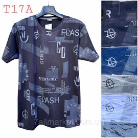 Фотография Футболка мужская молодёжная  р-ры XL-3XL (микс цв) "NICOLAS" недорого оптом от прямого поставщика