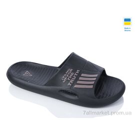Шльопанці чоловічі пляжні Літо L141 black (8 пар р.40-45) "Inblue" недорого оптом від прямого постачальника